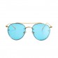 BOUTIQUE Women Round Double Beam Sunglasses Men Clear lens Vintage Glasses UV400