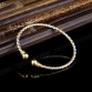 Bangrui Simple Cuff Bracelet Yellow Color Bangle Bracelet Men Women Fashion Jewelry