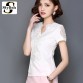 Blusa Lace Blouses Shirts Women Tops Tees 2017 Summer Style White Lace Blouse Cotton Elegant S-3XL Plus Size Shirts Woman Cloth32440042176