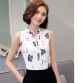 Blusas Femininas 2016 New Fashion Summer Chiffon Blouse Women Printed Sleeveless Blouse Floral Print Blouses Shirts Office Shirt32672680083