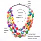 Bohemia ethnic Statement Necklace 2017 Fashion boho jewelry 2 color handmade Coconut shell diy beads Choker Necklace for women