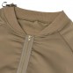 CWLSP 2017 Satin Women Jacket Bomber Coats Zipper Decoration Sleeve Stand Collar baseball Outwear veste abrigos mujer QL2720