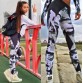 Camouflage splice harajuku fitness legging pants female clothing 2017 fashion slim athleisure leggings elastic push up leggins