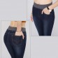 Cashmere Winter Warm Jeans Women With High Waist Black Jeans For Girls Stretching Skinny jeans elastic waist Large Size
