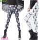Christian Cross Printed Fitness Gym Workout Tights Black Sexy Hips Push Up Yoga Running Leggins White Slim Pencil Jeggings Femme