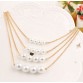 Collier Multilayer Chain Statement Necklaces & Pendants Simulated Pearl Jewelry Fashion Collar Mujer Colar for Women 2017