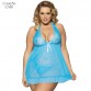 Comeonlover Hot Sale Women Plus Size Erotic Lingerie Sex See Through Sexy Costumes Backless Night Gown RT7009 Lace Sexy Costumes32393662750