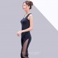 Cooling Mesh Lady Yoga set V-neck tank top Sportswear Women Slim Leggings Sports Studio Fitness Bodybuilding Running Tights pant