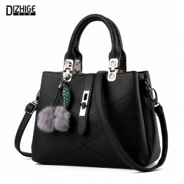 DIZHIGE Brand Fashion Fur Women Bag Handbags Women Famous Designer Women Leather Handbags Luxury Ladies Hand Bags Shoulder Sac