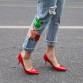 DOSOMA Summer Ripped Hole Jeans Women Denim Pants Casual Ankle-Length Flower Embroidery Trousers Pockets Straight Jeans Bottom