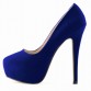 {D&H}Elegant Flock Wedding Shoes Classic 14cm Women Round Toe High Heels Sexy Party Pumps Ladies Brand Shoes Woman Plus Size42
