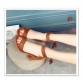 {D&H}Woman Shoes 2017 summer Tassel Flock women sandals fringe sandal heels Thick high heels sandals sandalias de salto alto 