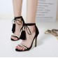 DiJigirls size 35-40 black New Women high heels sandals shoes woman fashion Beaded tassel star ladies stiletto strapped shoes32802805510
