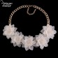 Dvacaman Brand 2017 Za Flower Statement Necklace Women Cheap Boho Maxi Pendant Necklace Choker Collar Jewelry Christmas Gift C16