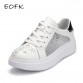 EOFK New Summer Zapato Women Flat Breathable Mesh Zapatillas Shoes For Women Lace pattern Casual Shoes trainers