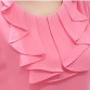 EveingAsky Office Women Shirts Blouses White Pink Purple Elegant Ladies Chiffon Blouse Short Sleeve Womens Tops Chemise Femme32684597845