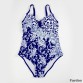 Faerdasi 2017 Plus Size Women Floral One Piece Swimsuit Deep V Neck Bathing Suit Sexy Beach Wear Swimwear32794439147