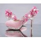 Fall and Winter Women's Shoes Rite Diamond White Wedding Bridesmaid Shoes In High-heeled Thin With Red Wedding Shoes Large Size