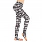Fashion Digital Print High Waist Spandex Leggings Black Workout Push Up Pants Fitness Clothes Women Active Wear Leggins Roupas32801009081