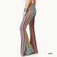 Fashion Flower High Waist Boho Pants Women Floral Printed Bell Bottom Pant Summer Wide Leg Flare Stretch Trousers C132804261550