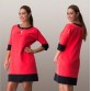Fashion Women Lady Vintage Long Sleeve Dress Loose Tunic Dress Women Casual clothing Plus Size AU 8-22