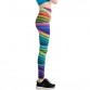 Fashion Women Rainbow 3D Print Leggings Ankle-Length Fitness Slim Striped Elastic Breathable Pants Female Clothing  WAIBO BEAR