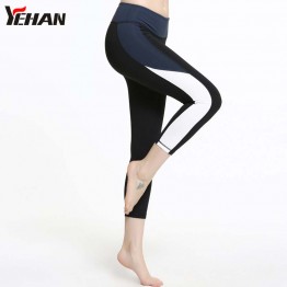 Fitness Pants Women Yoga Pants Side Patchwork Running Elastic Sport Leggings Women ladies workout Tights calzas mujer leggins