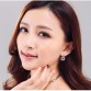 GULICX Brand 2017 Unique Square Shaped Piercing Small Huggie Hoop Earring for Women Gold-color Earing Round CZ Jewelry E218