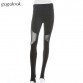Gagalook 2016 Brand New Leggings Leggins Pants Women Black White Mesh Lace Push Up Slim Sexy Stirrup P1104