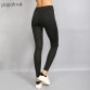 Gagalook 2016 Brand Women Leggings Leggins Black Sexy Mesh High Waist Slim Jogger Pants American Apparel P0817