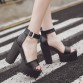 Gdgydh Drop Shipping White Summer Sandal Shoes for Women 2017 New Arrival Thick Heels Sandals Platform Causel Russian Shoes