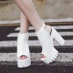Gdgydh Hot Sale European Women Summer Shoes Slingbacks High Heels Sandals Platform Causel Shoes for Party 2017 New Size 35-40