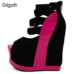 Gdgydh Hot Sale New Summer Shoes Woman Sexy Ultra High Heels Female Sandals Platform Wedges Open Toe Women Shoes Princess Shoes