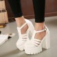 Gdgydh Hot Selling 2017 New Summer Fashion High Platform Sandals Women Casual Ladies Shoes China Black White Size EUR 35 to 4032311704626