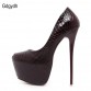Gdgydh New Sexy Thin High Heels Shoes Women Pumps 2017 Spring Round Toe Platform Single Shoes Women Wedding Party