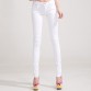HEE GRAND New Autumn Fashion Pencil Jeans Woman Candy Colored Mid Waist Full Length Zipper Slim Fit Skinny Women Pants WKP004