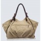 High Quality Canvas Women Handbag Casual Large Capacity Hobos Bag Hot Sell Female Totes Bolsas Trapeze Ruched Solid Shoulder Bag