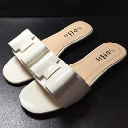 High quality summer slides women butterfly shoes flat slippers for ladies open toe max size 45 43 flip flops black and white 