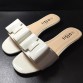 High quality summer slides women butterfly shoes flat slippers for ladies open toe max size 45 43 flip flops black and white32790584774