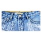 Hot 2016 Summer style Women High Waist Jeans Shorts Denim Rivet Shorts Soft Bottom Plus Size White Blue Shorts Sexy