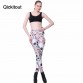 Hot New Fashion ROSE & SKULL Printed Female Fitness New Leggings Femininos Fashion Slim Elastic Pants Women Leggins Mujer32369701003