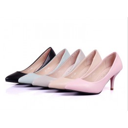 Hot Sales Full Season Daily Women Pumps  7cm High Heels Genuine Leather Classic Office Shoes Size 34-40