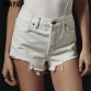 Imayio Jean Shorts white Denim shorts women summer casual hole tassel female Vintage womens workout shorts high waist Bottoms32798888281