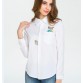 Inngraee Embroidery Blouse Women Casual White Shirt Summer Spring Long Sleeve Blouse 2017 Student Women Tops Blusas NS8400