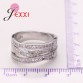 JEXXI 2017 Brand Fashion 925 Sterling Silver Jewelry Cubic Zircon Crystal Engagement Wedding Rings For Women Anillo Bijoux 