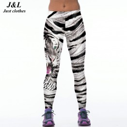  JLZLSHONGLE Super New Sexy Women Fitness Leggings Workout Pants Tiger 3D Print 22 Styles Push-up Elastic Slim Legging Leggins