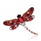 JUJIE Rhinestone Dragonfly Brooches For Women 2017 Antique Gold Color Scarf Lapel Brooch Pins Animals Crystal Jewelry Gifts Girl