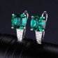 JewelryPalace Cushion 3.1ct Created Green Emerald Clip Earrings 100% Real 925 Sterling Silver Charms Fine Jewelry For Women 2017