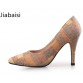 Jiabaisi shoes Women pumps Point Toe super High Heel Stiletto shoes  Large Size Party office lady cute  Basic Shoe women