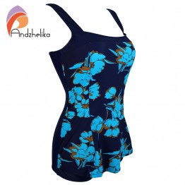 Layered One Pieces SwimSuits Plus Size Swimwear Bathing Suit Swimsuit Monokini Women Push Up Backless Padded Floral One-Piece